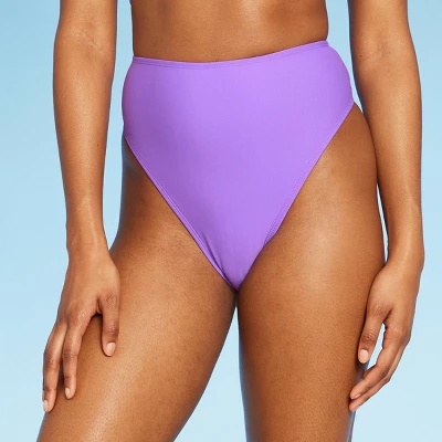 Women's High Waist High Leg Cheeky Bikini Bottom - Wild Fable⢠- Image 3