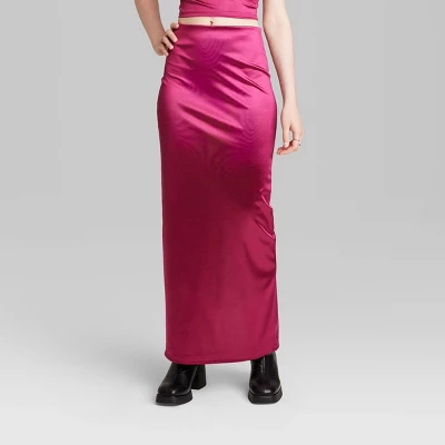 Women's High-Rise Shine Knit Maxi Skirt - Wild Fable™