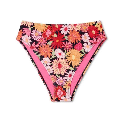 Women's Ribbed High Waist High Leg Cheeky Bikini Bottom - Wild Fable⢠- Image 5