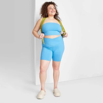 Women's High-Rise Polyester Bike Shorts - Wild Fable⢠- Image 3