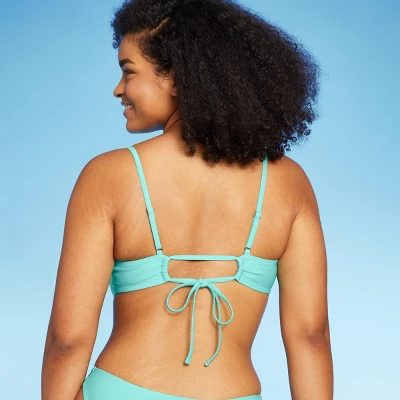 Women's Ruched Drawstring Front Bralette Bikini Top - Wild Fable⢠- Image 4