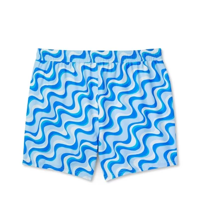 Women's 5" Board Swim Shorts - Wild Fable⢠Multi Blue Swirl Print - Image 6