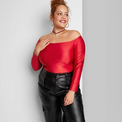 Women's Long Sleeve Off The Shoulder T-Shirt - Wild Fable⢠- Image 5