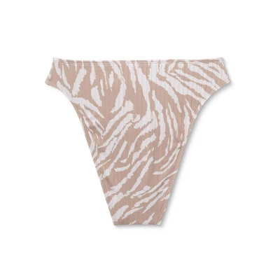 Women's Ribbed High Leg Cheeky High Waist Bikini Bottom - Wild Fable⢠- Image 11