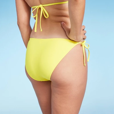 Women's Side-Tie Cheeky Bikini Bottom - Wild Fable⢠Yellow - Image 4
