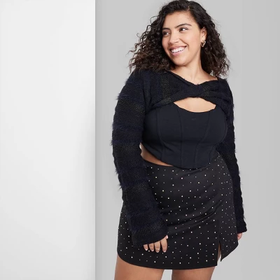 Women's Long Sleeve Party Shrug Sweater - Wild Fable⢠- Image 3