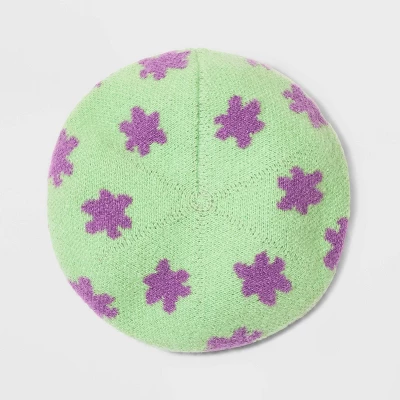 Knit Beret - Wild Fable⢠Mint Green Floral - Image 2