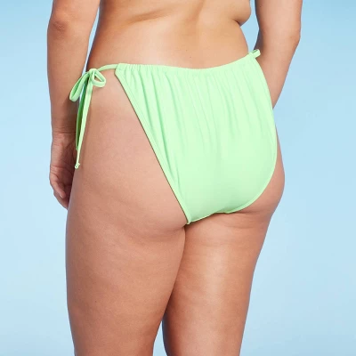 Women's Adjustable Coverage Side-Tie Bikini Bottom - Wild Fable⢠Light Green - Image 4