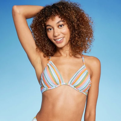 Women's Underwire Bikini Top - Wild Fable⢠Multi Lurex Striped - Image 2
