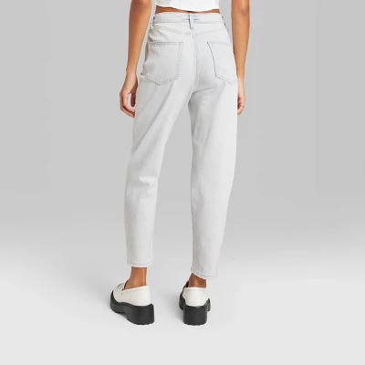 Women's Super-High Rise Tapered Jeans - Wild Fable⢠Ultra Light Wash - Image 2