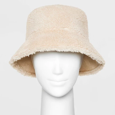 Faux Shearling Bucket Reversible Hat - Wild Fableā¢